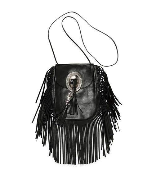 anita ysl bag|Saint Laurent Anita Leather Fringe Bag .